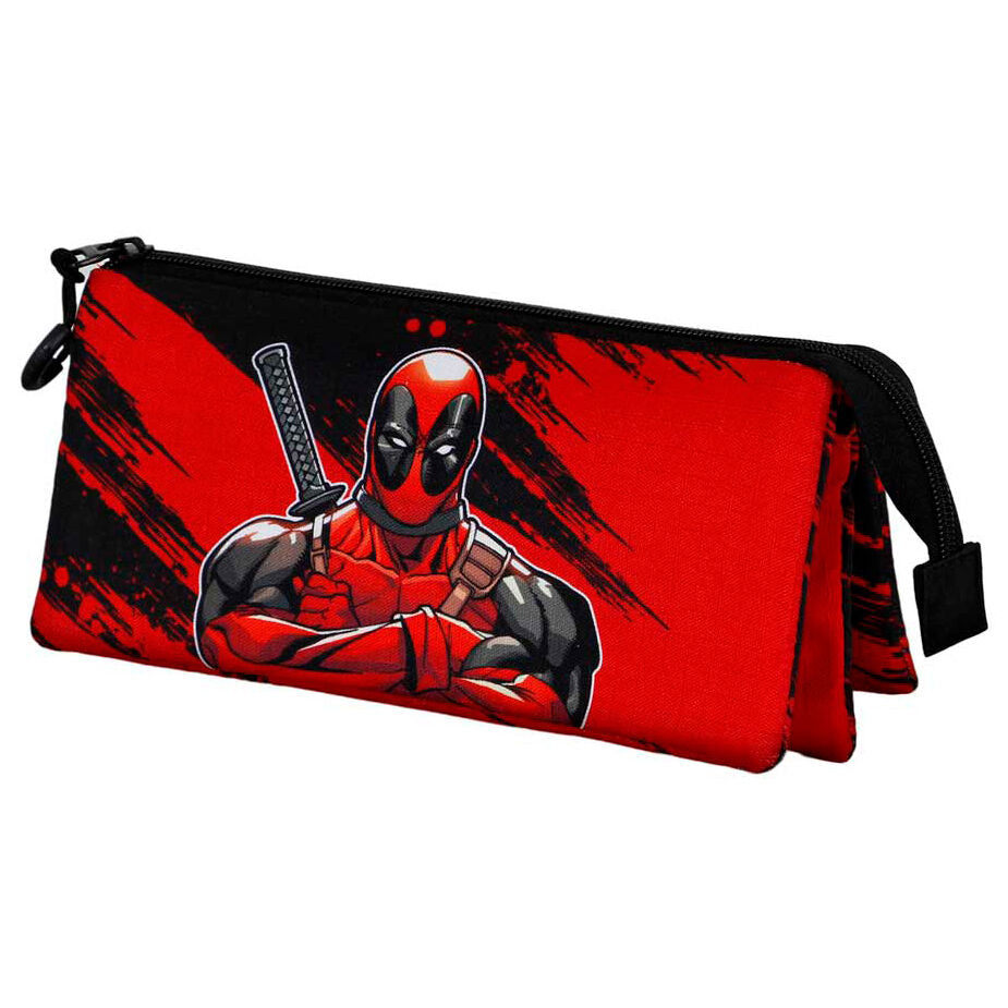 Plus Bad Deadpool Marvel triple pencil case