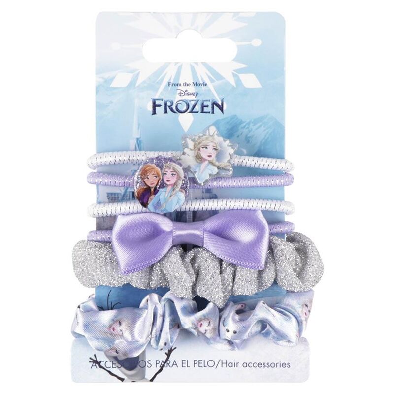 blister of 6 frozen disney scrunchies