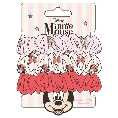 Blister pack of 3 Minnie Mouse Disney hair ties