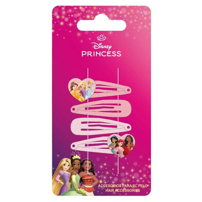 blister pack of 4 disney princess hair clips