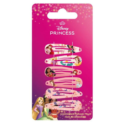 blister pack of 6 disney princess hair clips