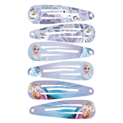 Blister pack of 6 Frozen Disney hair clips
