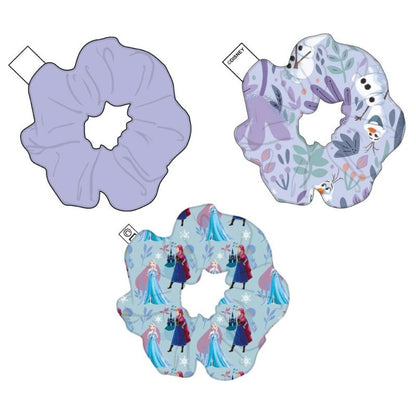 Blister of 3 Frozen Disney scrunchies