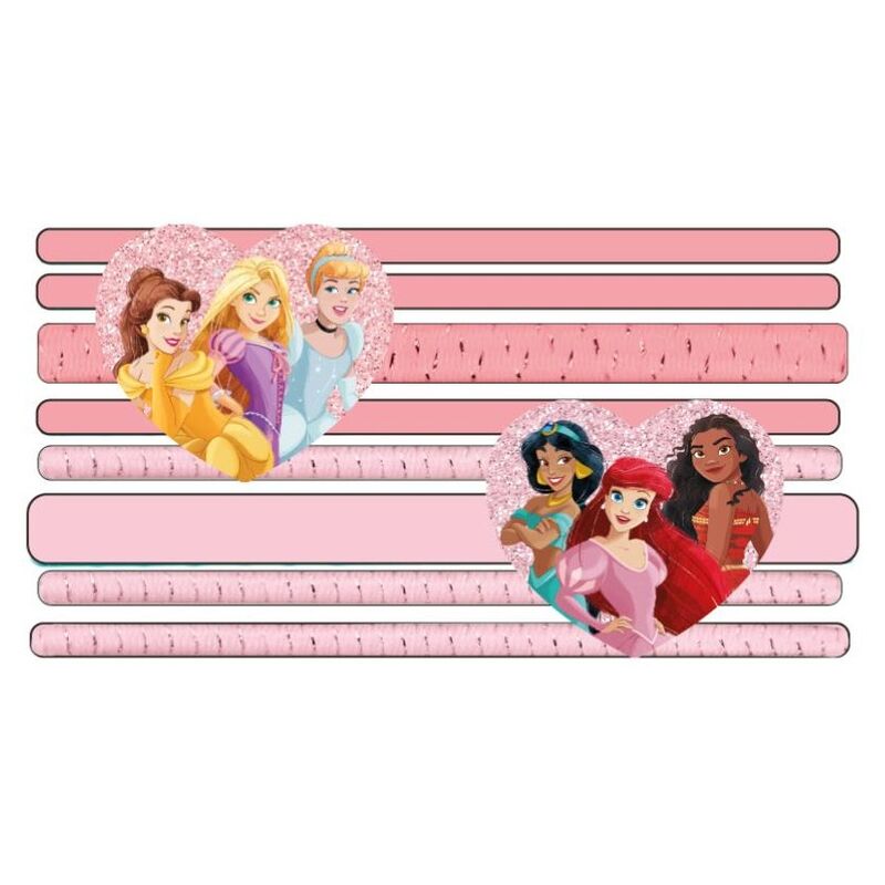 Lot de 8 élastiques à cheveux Princesses Disney