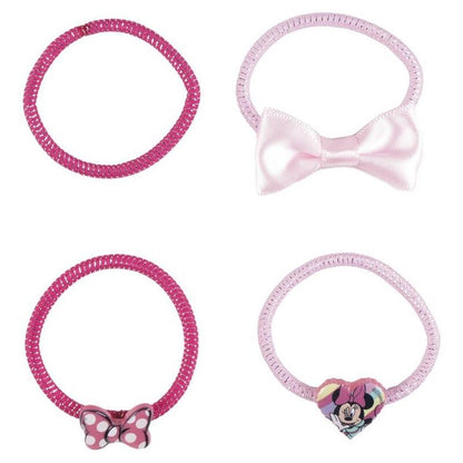 Blister pack of 6 Minnie Mouse Disney hair ties