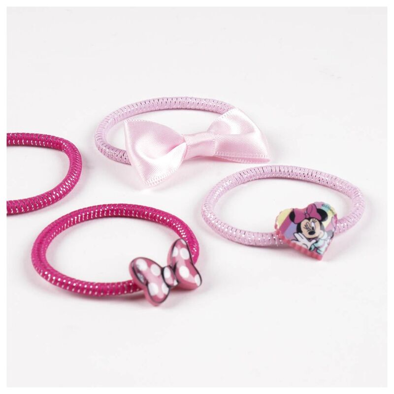 Blister pack of 6 Minnie Mouse Disney hair ties