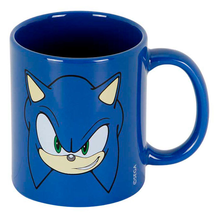 sonic the hedgehog face mug