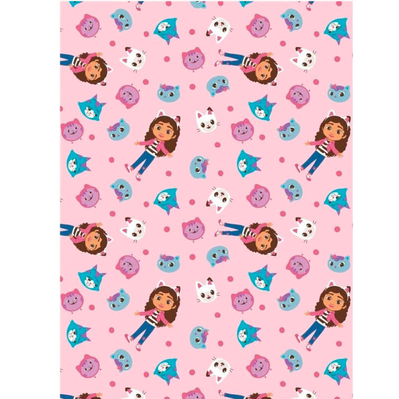 gabby's dollhouse coral fleece blanket 110x150cm