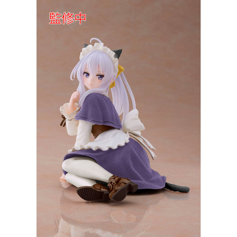 figure elaina cat maid renewal edition desktop cute wandering witch the journey of elaina 13cm