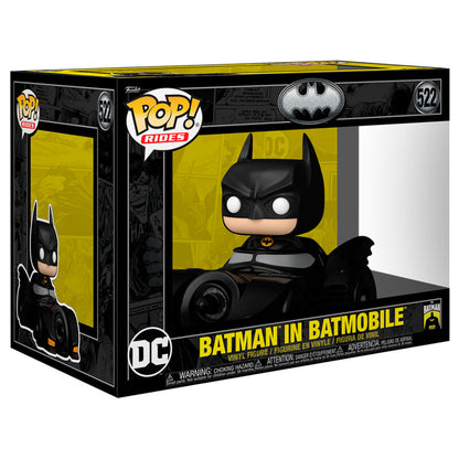 Figura POP Rides Deluxe DC Comics Batman en Batmóvil