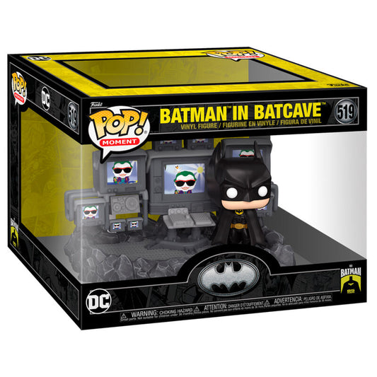 figure pop moments dc comics batman in batcave