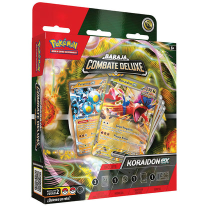 Mazzo di carte Pokémon Koraidon e Miraidon (assortimento spagnolo)