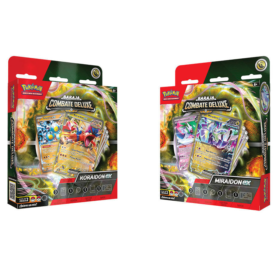 Mazzo di carte Pokémon Koraidon e Miraidon (assortimento spagnolo)
