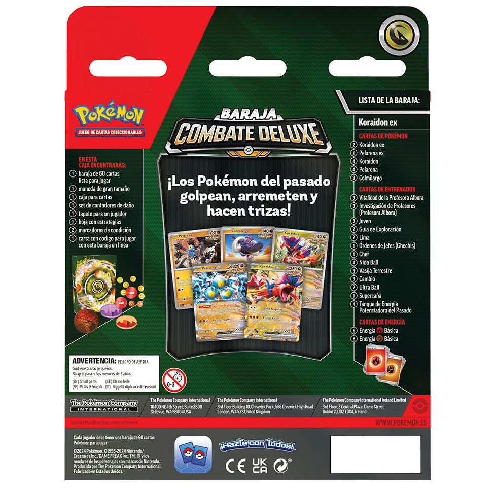 Mazzo di carte Pokémon Koraidon e Miraidon (assortimento spagnolo)
