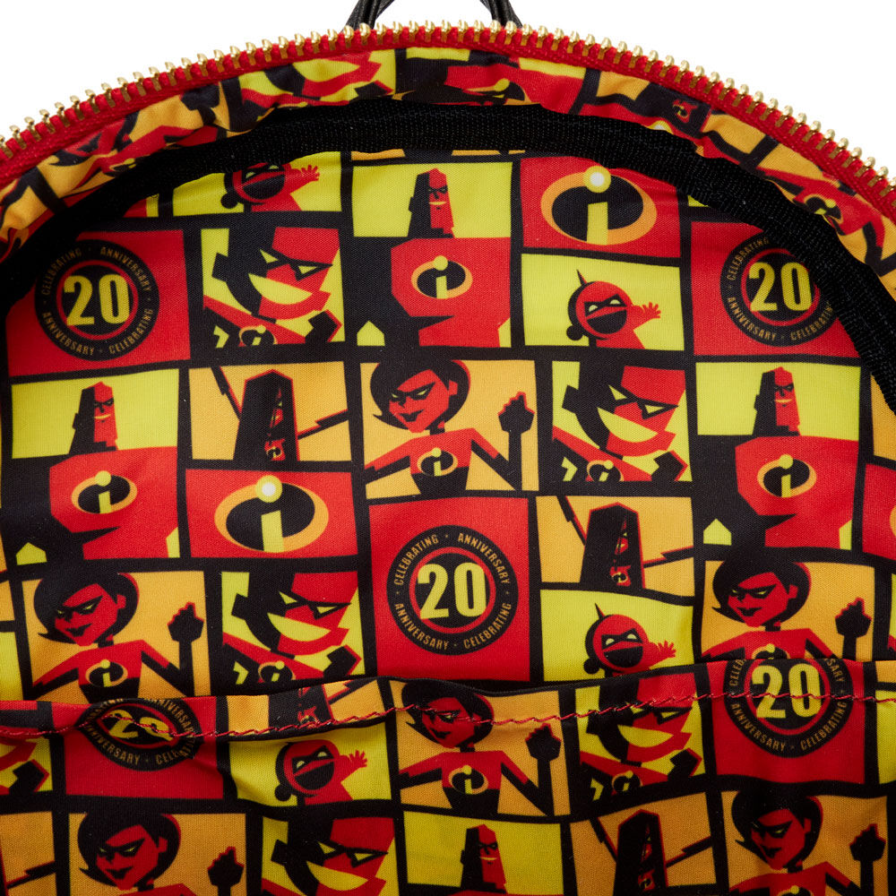 Mochila Loungefly Disney Pixar Os Incríveis 20º Aniversário 30cm
