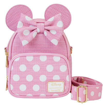 straw minnie disney loungefly backpack 20cm