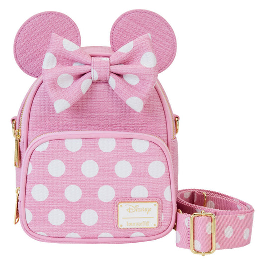 Straw Minnie Disney Loungefly Backpack 20cm