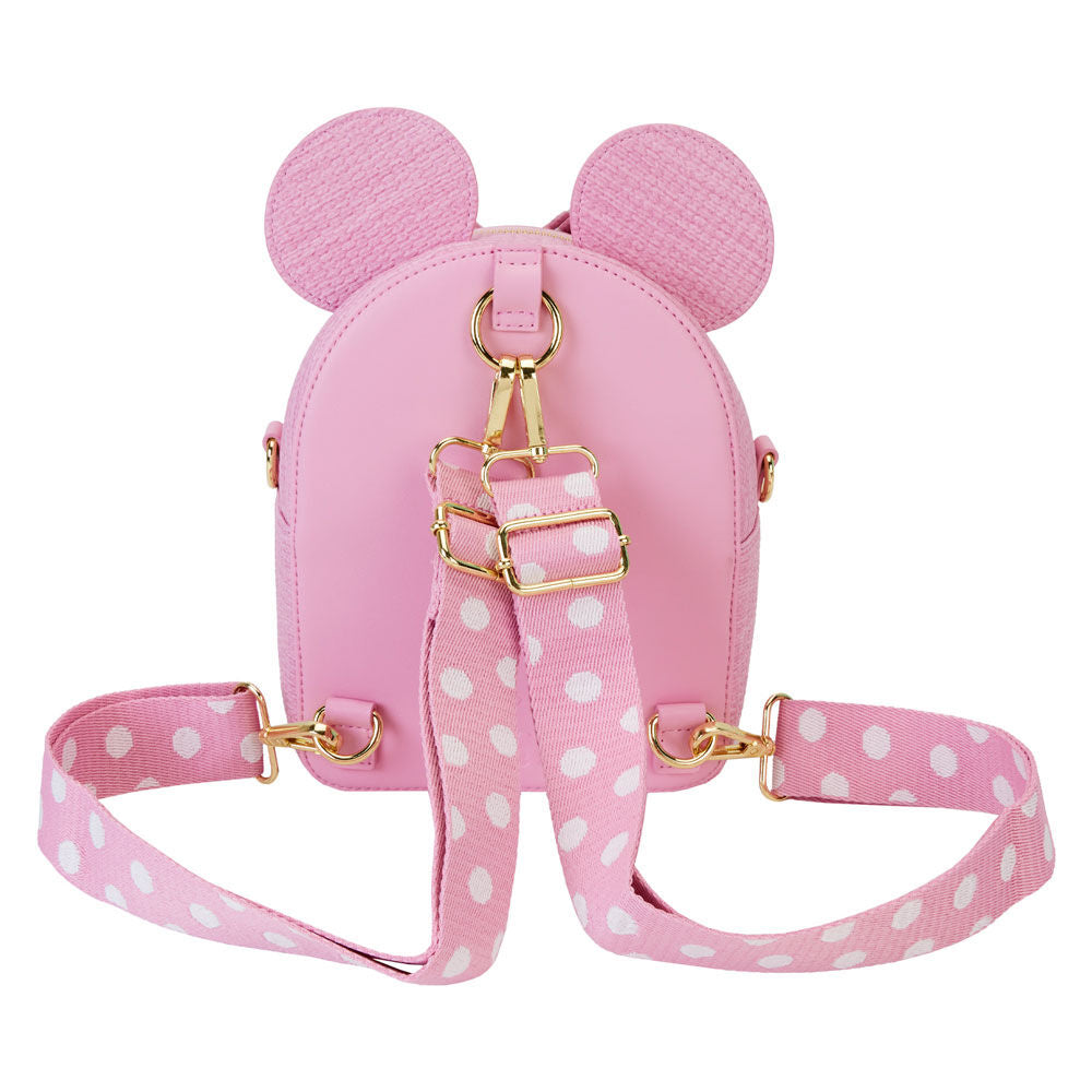 Zaino Loungefly Disney di Minnie in paglia 20 cm