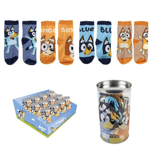 Blister pack of 4 assorted Bluey socks
