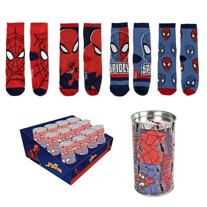 piggy bank for 4 pairs of spiderman marvel socks