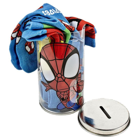 Skarbonka na 4 pary skarpetek Spider Mana Marvela