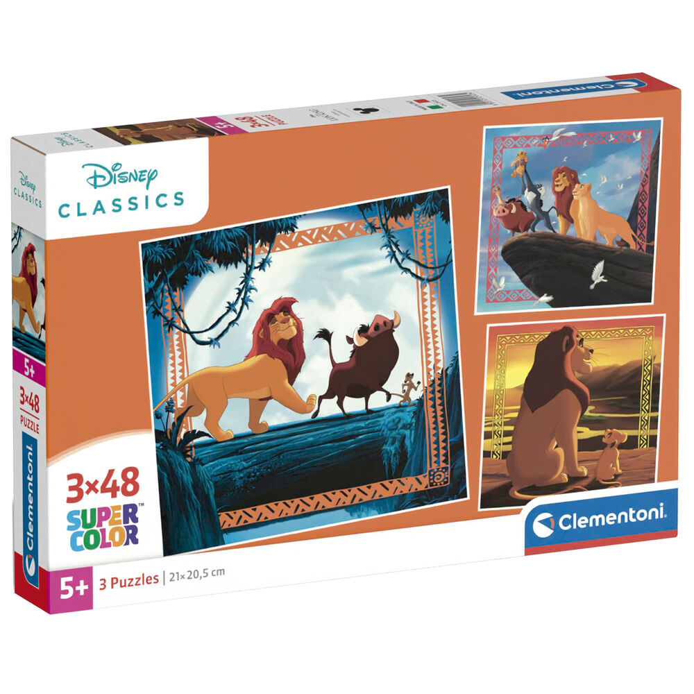 puzzle the lion king disney 3x48pcs