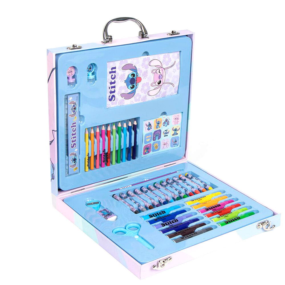 Kolorowanka na przybory piśmiennicze Stitch Disney