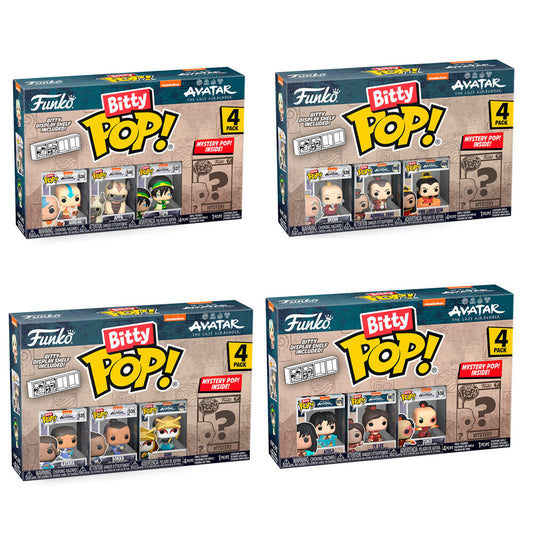 Blister pack of 4 Bitty POP Avatar The Last Airbender Aang figures (assorted)