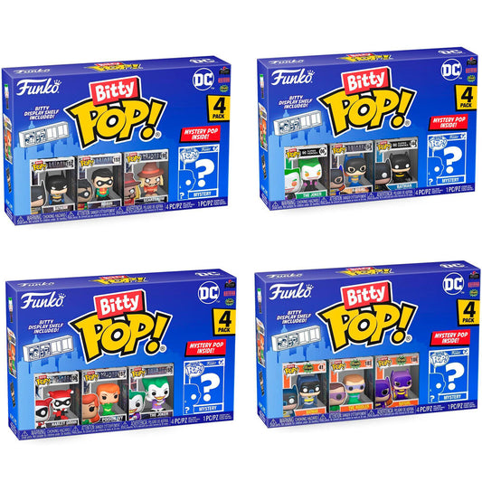 Confezione blister da 4 personaggi Bitty POP DC Comics (assortiti)