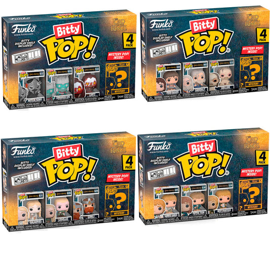 Confezione blister da 4 personaggi Bitty POP de Il Signore degli Anelli assortiti