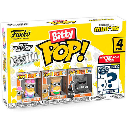 Confezione blister da 4 personaggi Bitty POP Minions (assortiti)