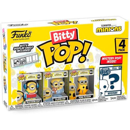 Opakowanie blistrowe zawierające 4 figurki Bitty POP Minionki (różne kolory)