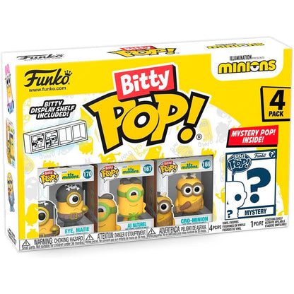 Opakowanie blistrowe zawierające 4 figurki Bitty POP Minionki (różne kolory)