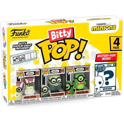 Opakowanie blistrowe zawierające 4 figurki Bitty POP Minionki (różne kolory)