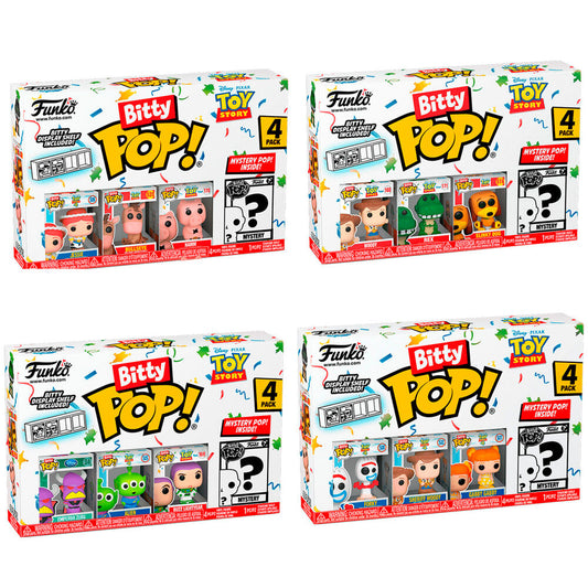 Blister pack of 4 Bitty POP Disney Pixar Toy Story figures (assorted)