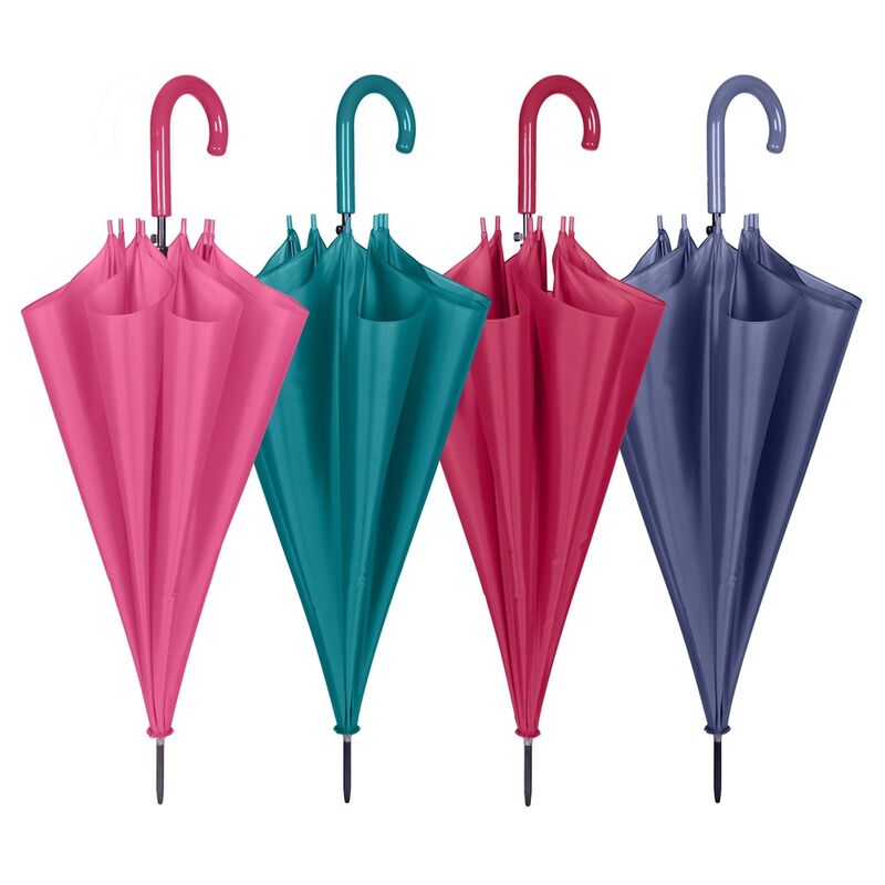 automatic umbrella  plain color  61cm  assorted
