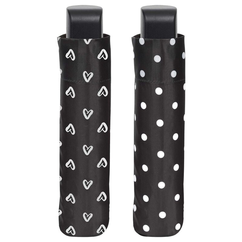 manual folding umbrella  black and white  54cm  assorted