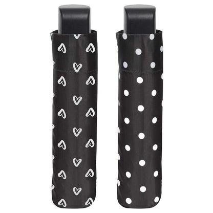 manual folding umbrella  black and white  54cm  assorted