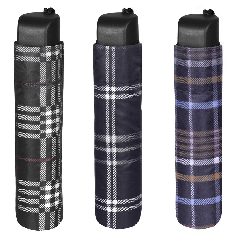 scottish manual folding umbrella 54cm assorted