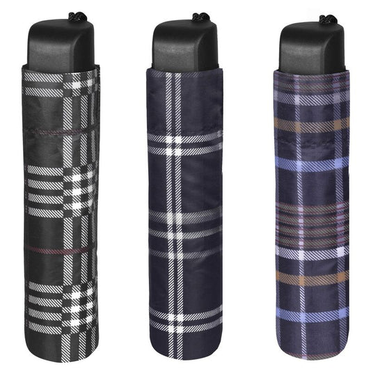scottish manual folding umbrella 54cm assorted
