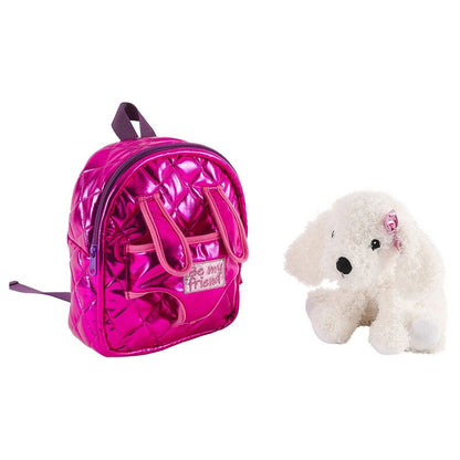 Backpack + Didi dog plush toy 27cm