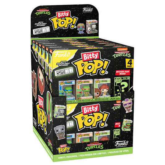 blister pack of 4 bitty pop teenage mutant ninja turtles figures (assorted)