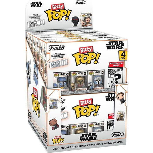 blister pack of 4 bitty pop figures the mandalorian star wars assortment