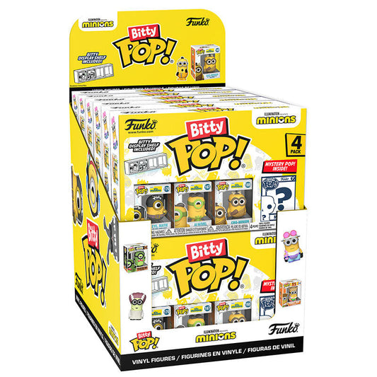 Blister pack of 4 Bitty POP Minions figures (assorted)