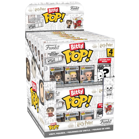 blister pack of 4 bitty pop harry potter figures (assorted)