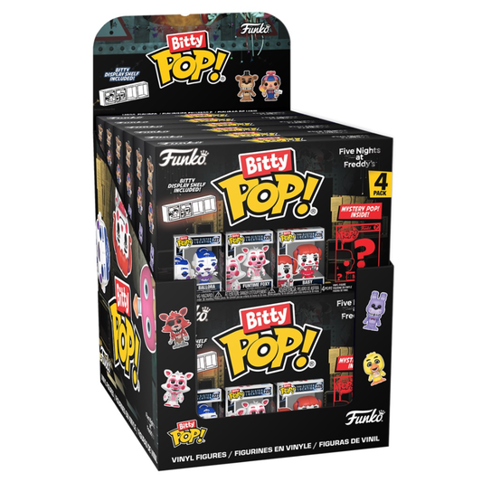 blister of 4 bitty pop five nights at freddys figures assorted