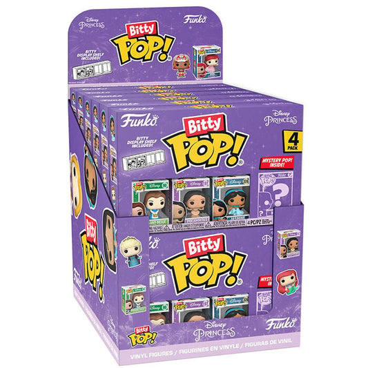 Blister pack of 4 Bitty POP Disney Princess figures (assorted)