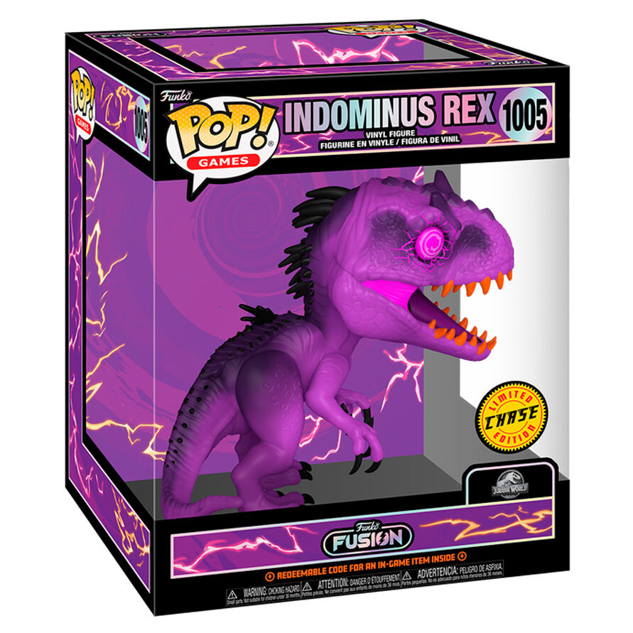 funko fusion super jurassic world indominus chase pop figure