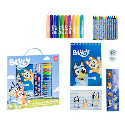 Bluey colorable stationery set