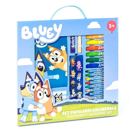 Bluey colorable stationery set
